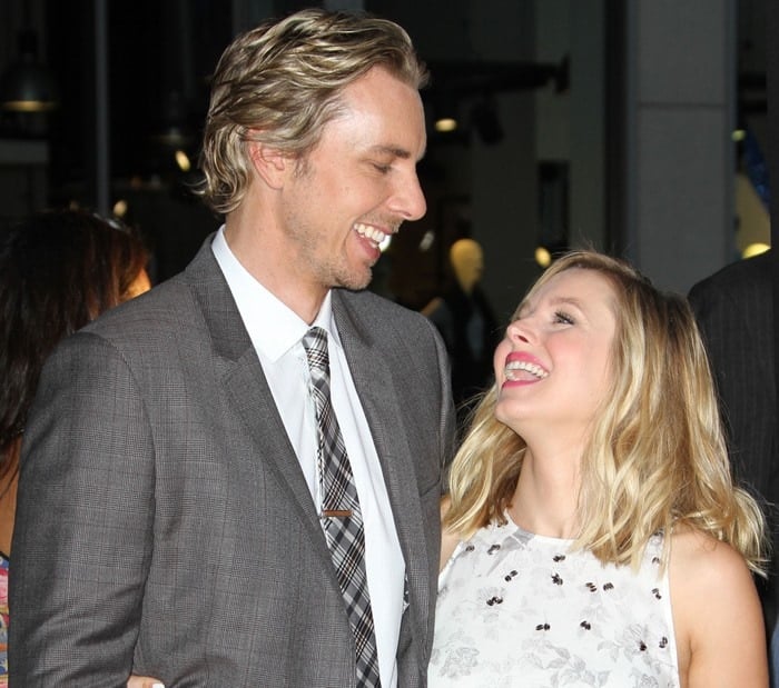 Dax Shepard and Kristen Bell at 'This Is Where I Leave You' premiere