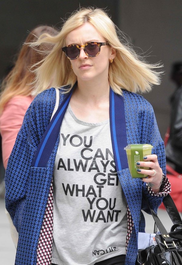Fearne Cotton leaving the BBC Radio 1 studios in London on June 20, 2014