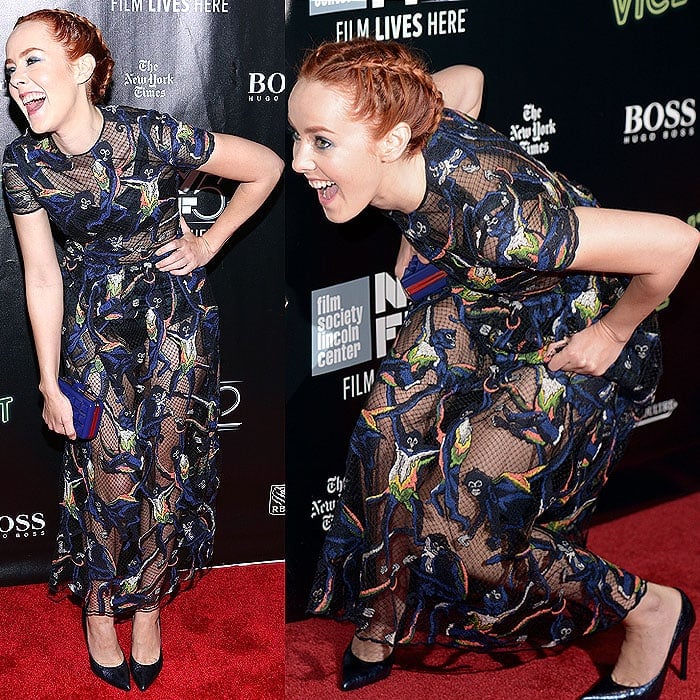 Jena Malone having a grand time and being the #happiestgirlalive on the red carpet