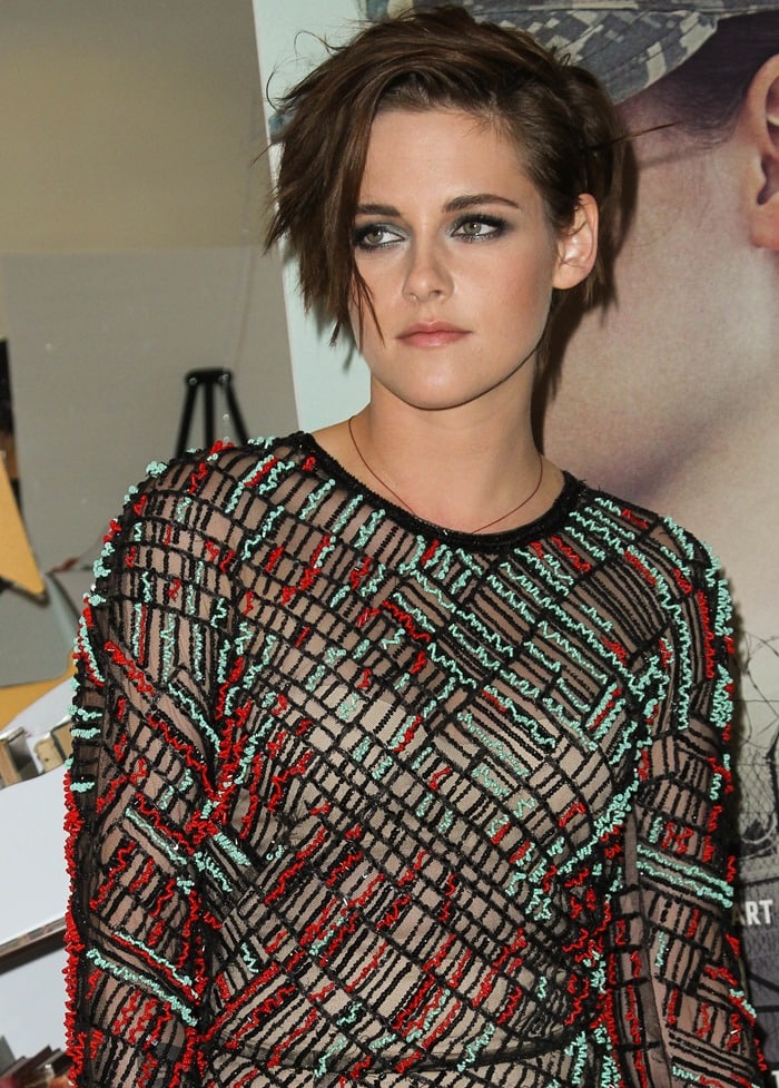 Kristen Stewart at the premiere of her latest film, 'Camp X-Ray', held at the Crosby Street Hotel