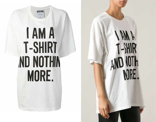 Moschino ‘I Am A T-shirt And Nothing More’ T-shirt