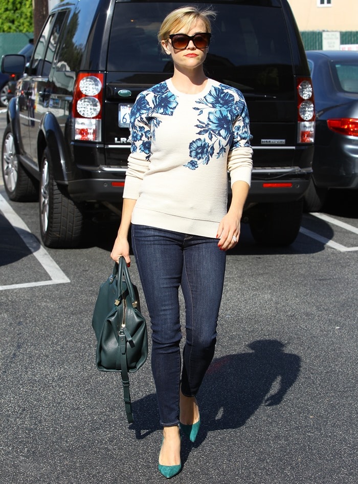 Reese Witherspoon out and about running errands