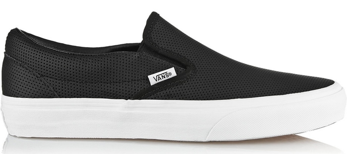 Vans Perforated Leather Slip-on Sneakers