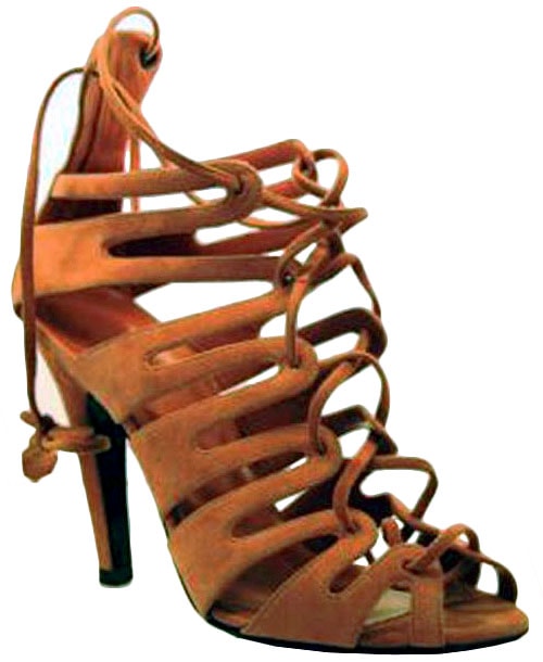 Hermes Strappy Lace-Up Sandals