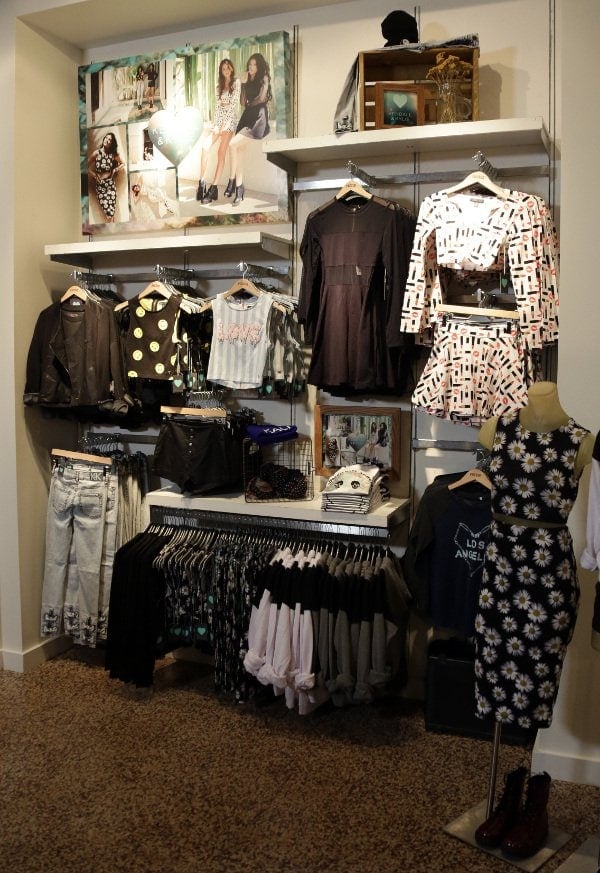 PacSun's Holiday Collection on display along with the styled photo shoots of Kylie and Kendall