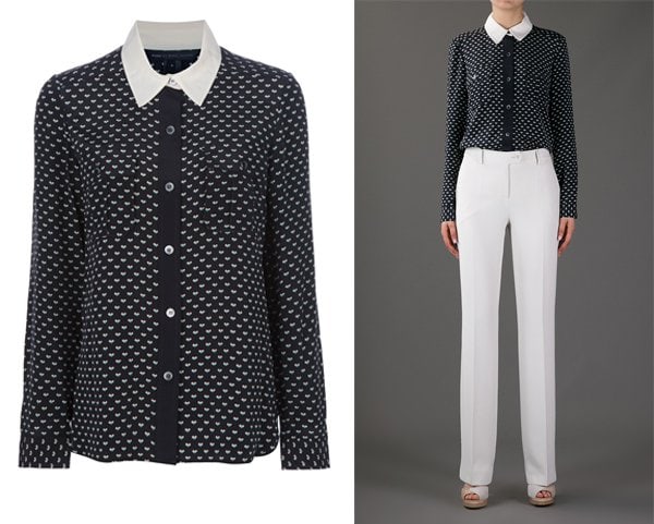 Marc by Marc Jacobs Heart Print Blouse