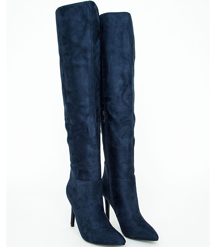 Kate Faux Suede Knee-High Boots