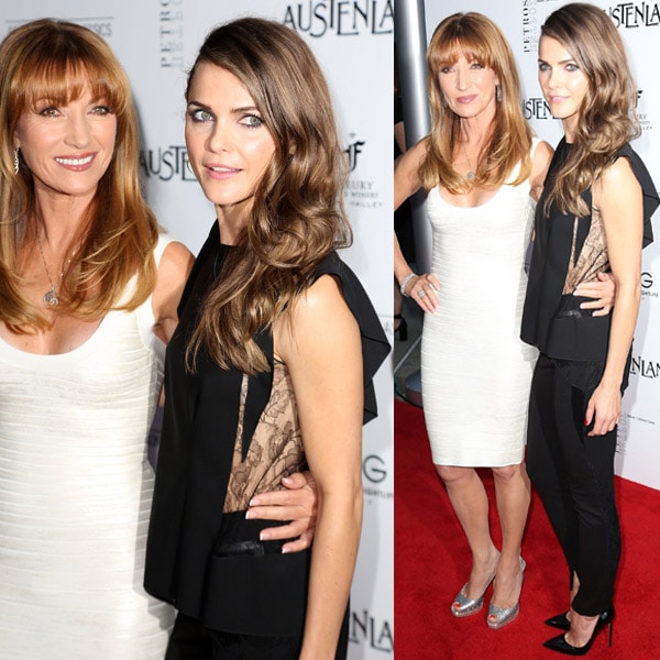 Keri Russell working the red carpet with Jane Seymour