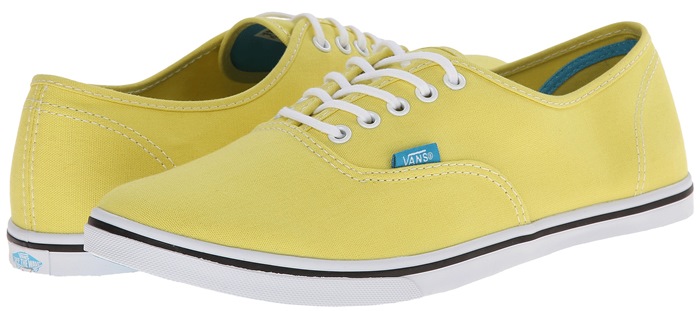 Vans Authentic Lo Pro Yellow Skate Shoe
