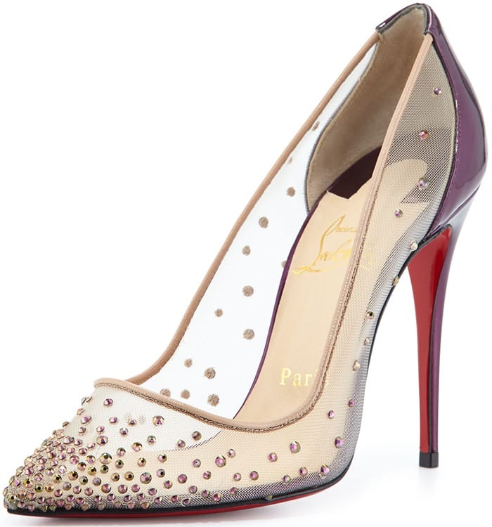 Christian Louboutin Crystal-Embellished Follies Strass Pumps