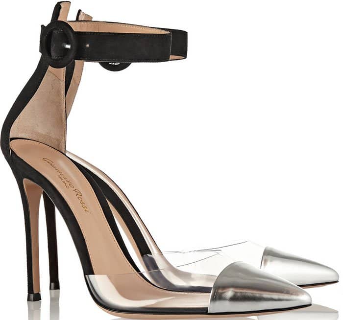 Gianvito Rossi Leather-PVC-Suede Pumps
