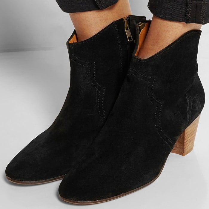 Isabel Marant The Dicker black suede ankle boots