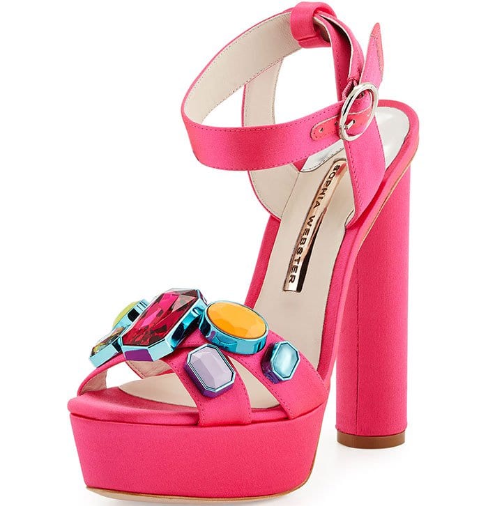 Sophia Webster Amanda Jewel-Embellished Platform Sandals