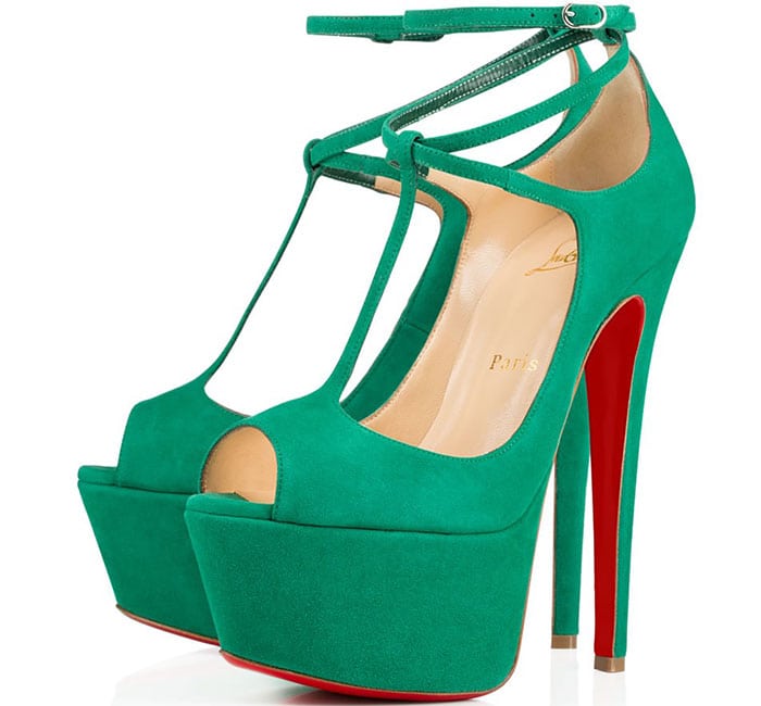 Christian-Louboutin-Talitha-Platform-Pumps-in-Green-Suede