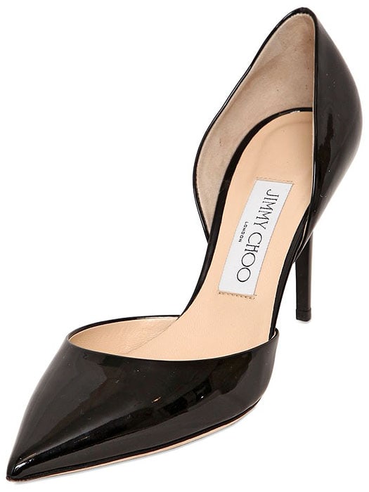 Jimmy Choo Addison d'Orsay Pumps in Black Patent