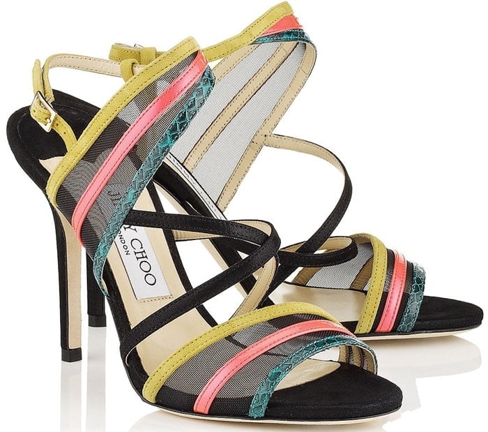 Jimmy Choo Multicolor Visby Sandals