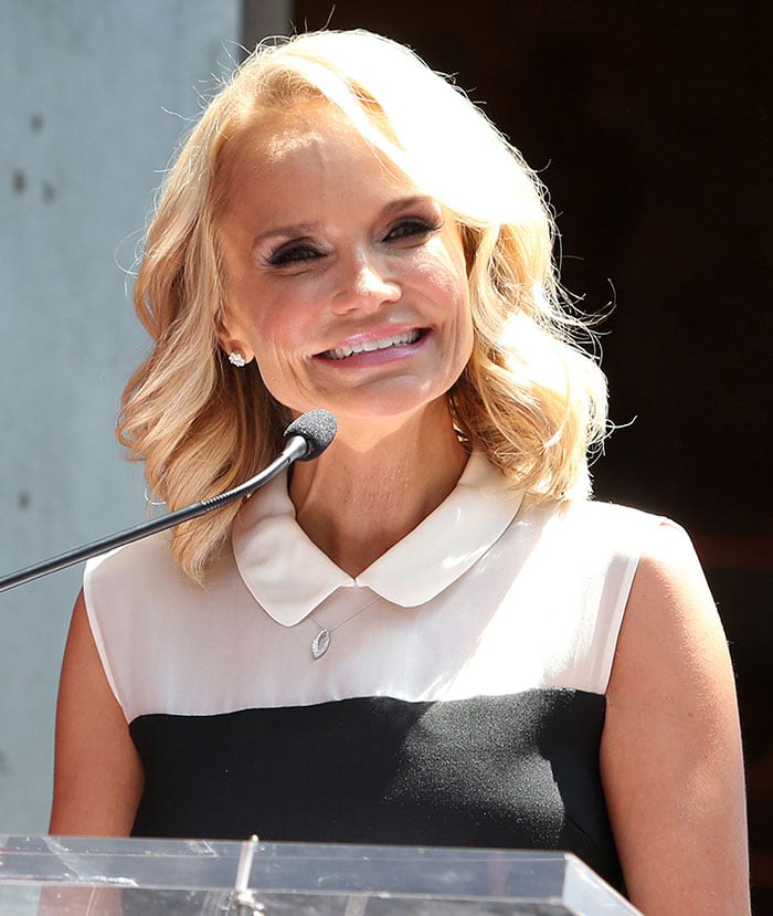 Kristin Chenoweth with her friends and family at the unveiling of her star on the Hollywood Walk of Fame in Hollywood on July 24, 2015