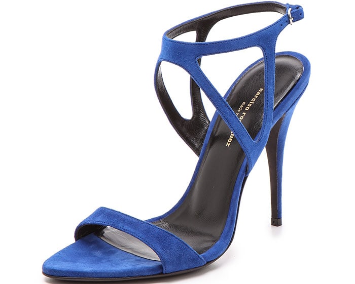 Narciso Rodriguez Carolyn Sandals Blue Suede