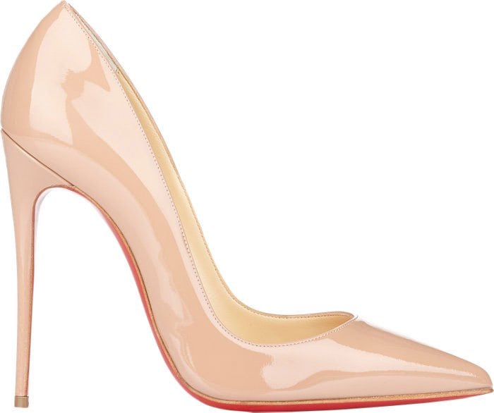 Christian Louboutin So Kate Pumps in Nude Patent
