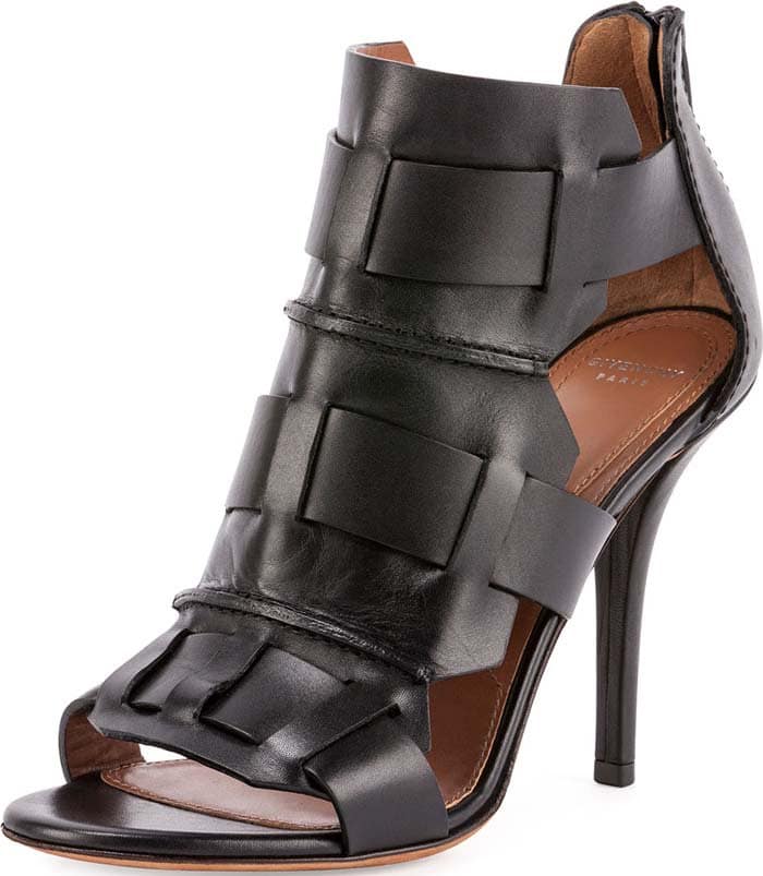 Givenchy Woven Cage Leather Sandal