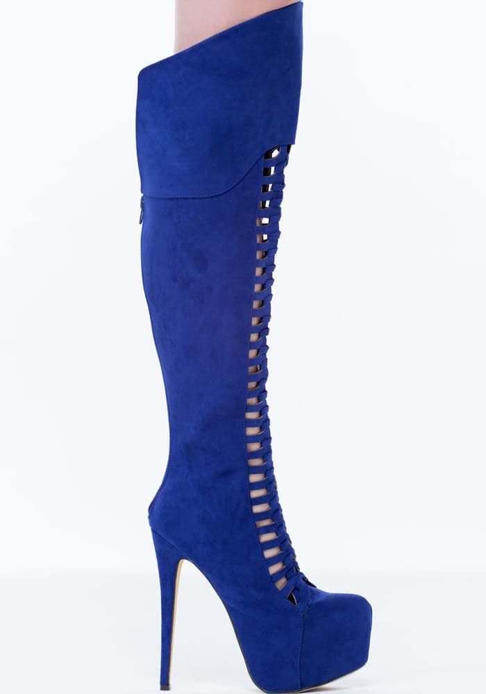 GoJane Weave an Impression Blue Boot