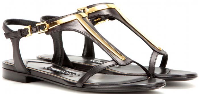 Tom Ford Embellished Leather Sandals