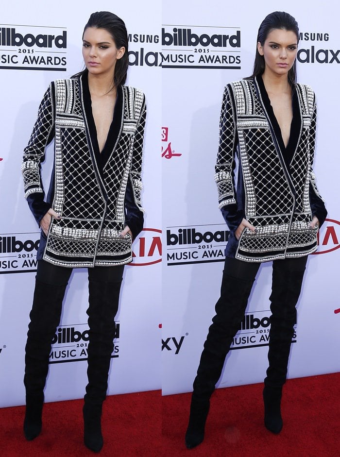 2015 Kendall Jenner in Balmain at the Billboard Music Awards