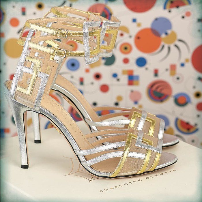 Charlotte Olympia Silver Between The Lines