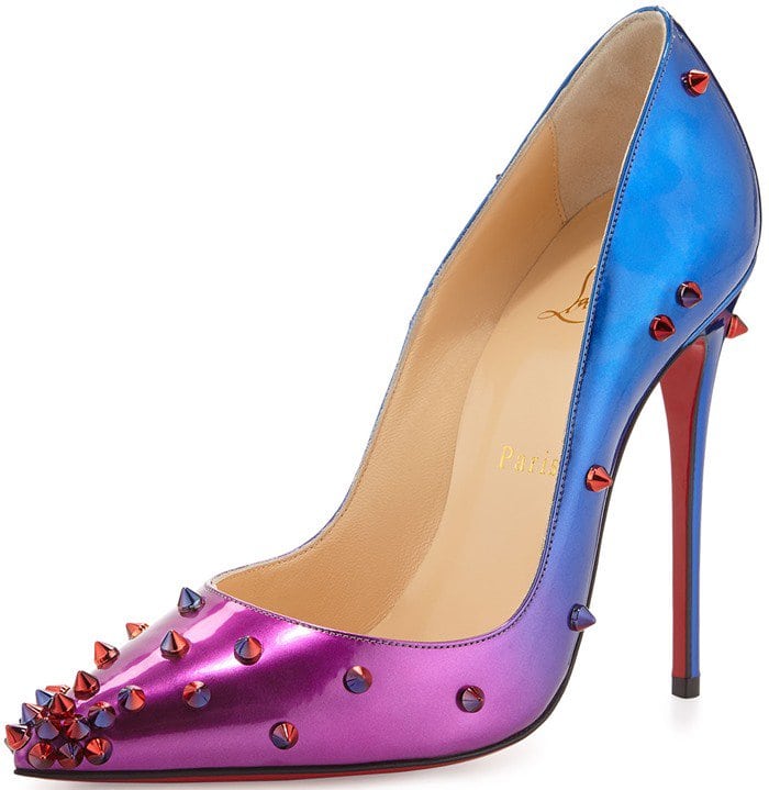 Christian Louboutin Degraspike Patent Red Sole Pump