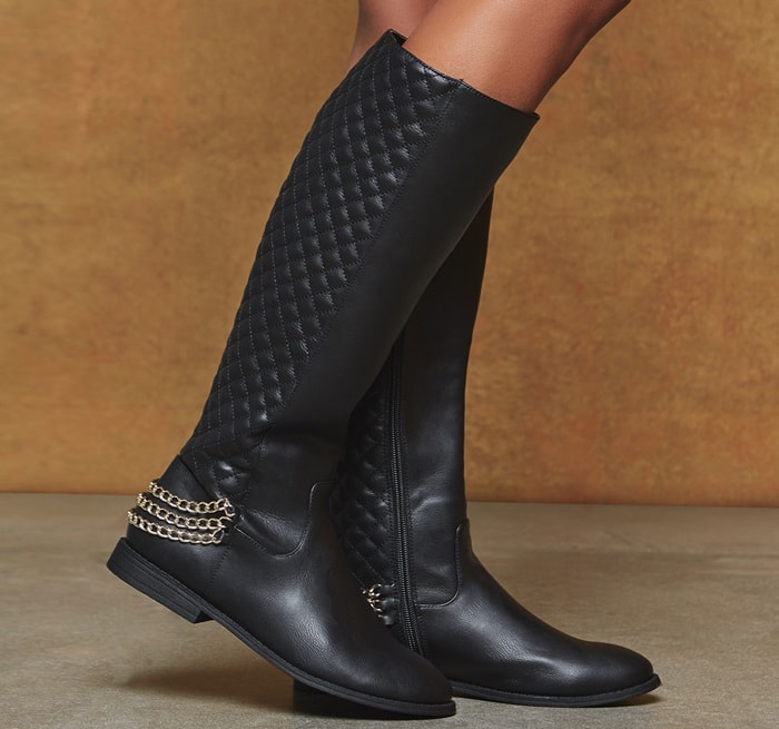 Quilted 'Georgette' boots