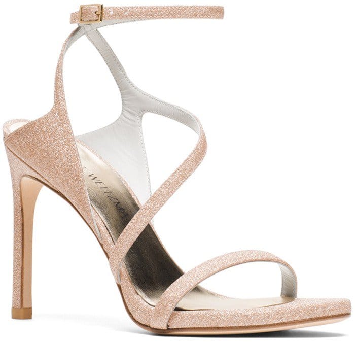 THE SULTRY SANDAL Mid Gold Glitter