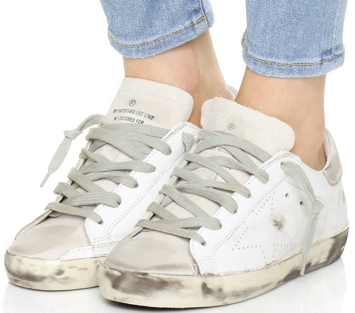 golden goose shoes look dirty