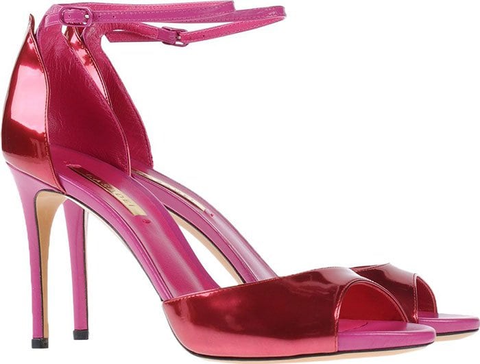 Pink Casadei Ankle-Strap Sandals