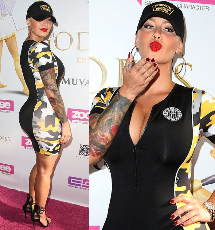 Amber Rose celebrates the launch of her new "Goddess" digital character at Le Jardin in Hollywood on May 22, 2016