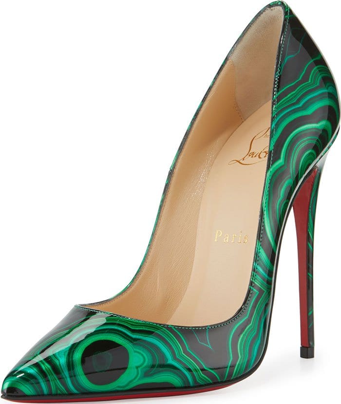 Marbled Christian Louboutin So Kate Pumps