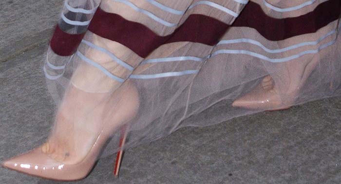 Kate Hudson's fifth look for the day included a pair of Christian Louboutin So Kate pumps