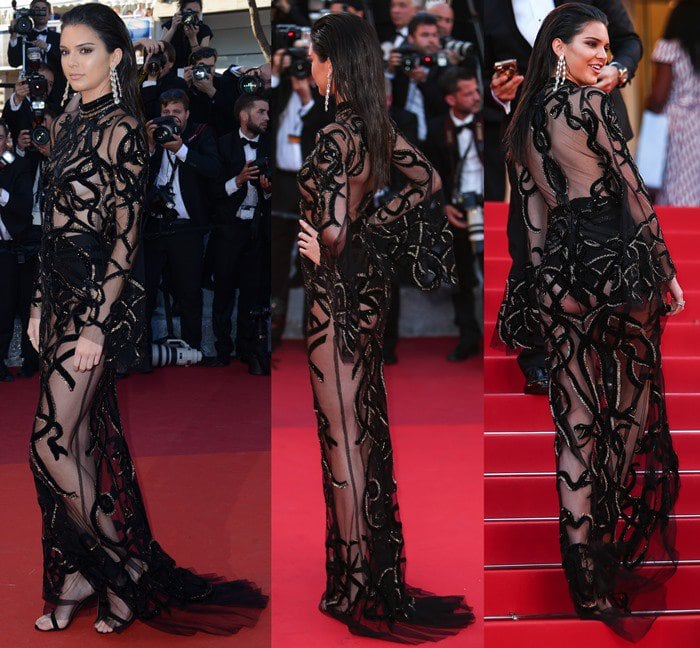Kendall Jenner at the premiere of 'Mal de Pierres' (From the Land of the Moon) at the Grand Theatre Lumiere in Cannes on May 15, 2016
