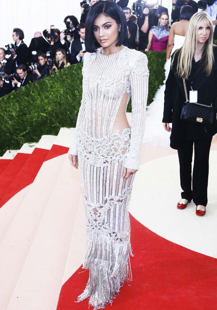 Kylie Jenner at the "Manus x Machina: Fashion In An Age Of Technology" Costume Institute Gala