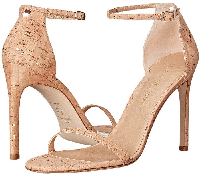 Stuart Weitzman Bridal & Evening Collection Nudistsong in Gold Nude Cork