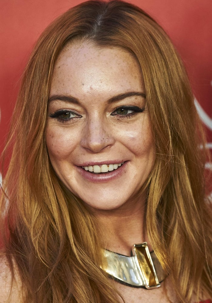 Lindsay Lohan at UNOde50's 20th anniversary held at the Palacio de Saldaña in Madrid, Spain on June 10, 2016