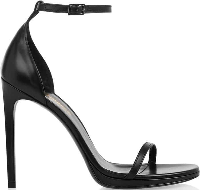 Saint Laurent "Jane" sandals in black leather