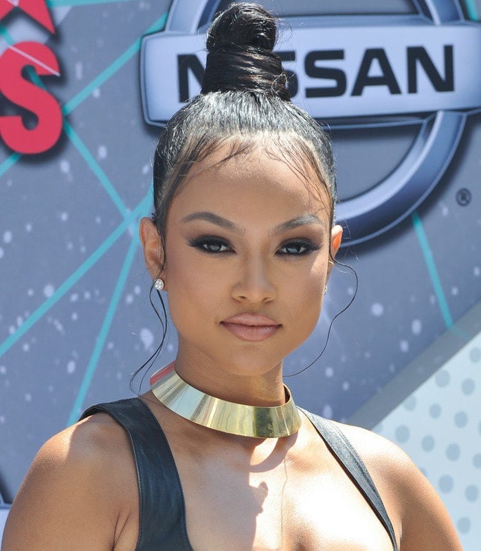 Karrueche Tran at the 2016 BET Awards held at the Microsoft Theater in Los Angeles on June 26, 2016