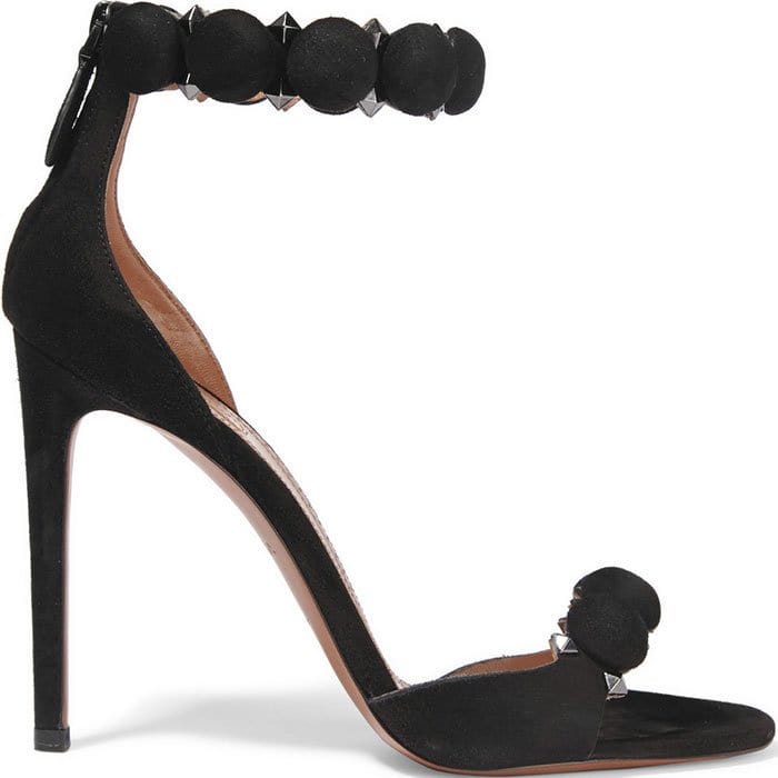 Alaia-Studded-black-suede-sandals