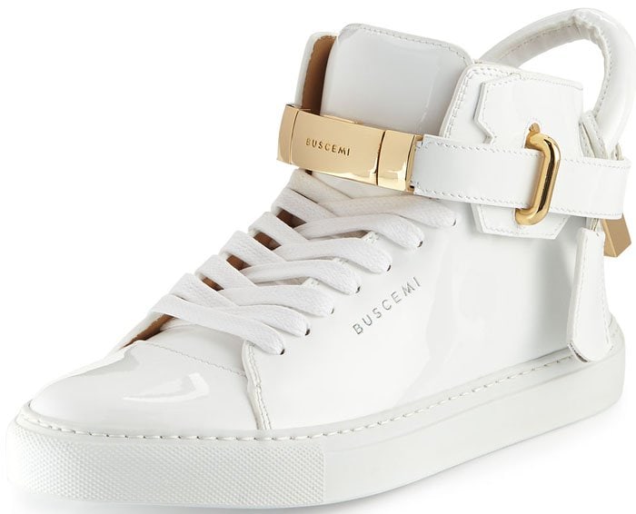 Buscemi 100MM High Top Sneakers White