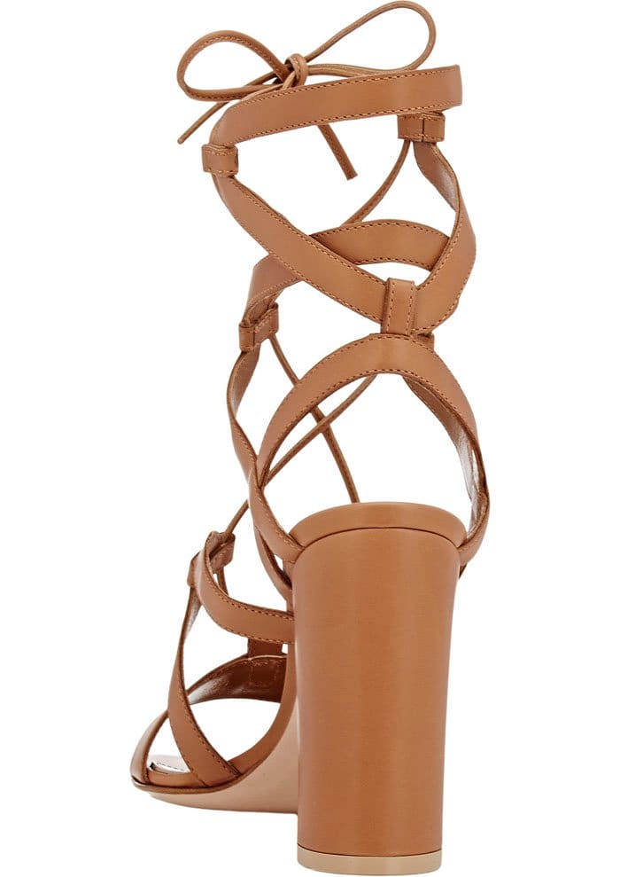 Gianvito Rossi Suede Lace Up Gladiator