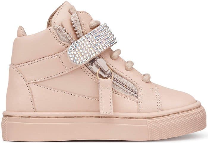 Giuseppe Zanotti Dolly Embellished Sneakers in Pink