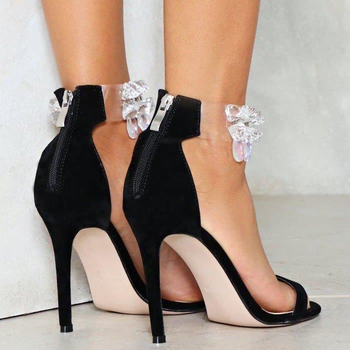 'Diamond in the Rough' Embellished Heels