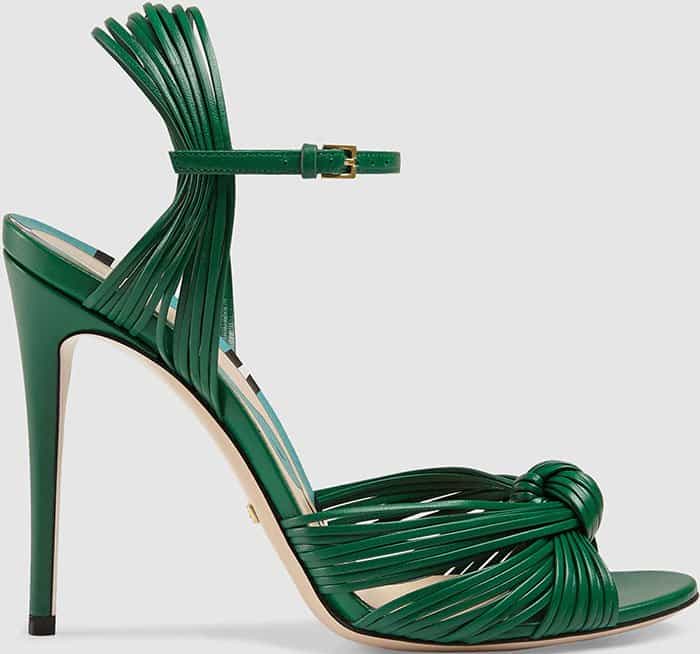 gucci-allie-green-leather-sandals