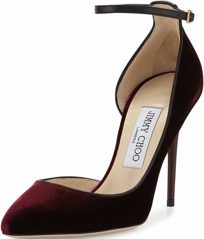 Jimmy Choo Lucy d'Orsay Suede Pumps