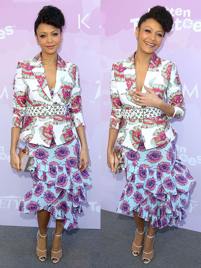 Thandie Newton at Variety's Celebratory Brunch Event For Awards Nominees, benefitting Motion Picture Television Fund, at Cecconi's in West Hollywood, California, on January 28, 2017